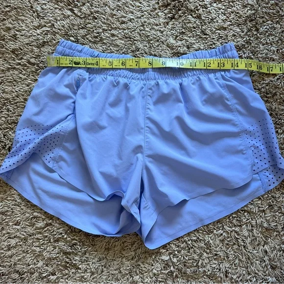 Athleta 3" Hustle Shorts Periwinkle Blue - Picture 3 of 8